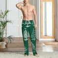 thumbnail image 2 of Naloa Christmas Trees Pajama Pants Men, PJ Bottoms, Sleep & Lounge Pants-Medium, 2 of 6