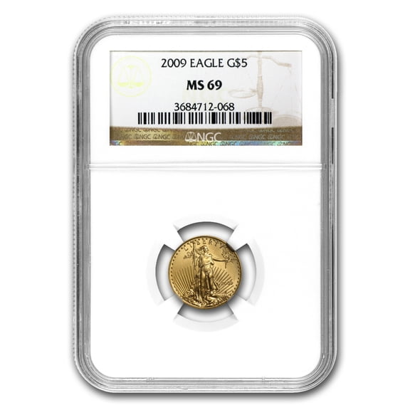 2009 1/10 oz American Gold Eagle MS-69 NGC
