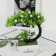 thumbnail image 4 of Árbol Bonsaí Artificial Con Maceta Hogar Y Oficina flores blancas Belug,  Blanco, 4 of 4