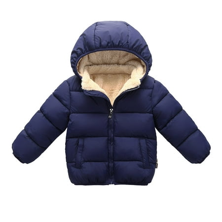 

Toddler Boys Coats Jackets Kids Child Baby Girls Solid Winter Hooded Coat Jacket Thick Warm Outerwear Clothes Outfits
