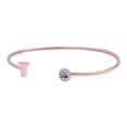 thumbnail image 2 of Pulsera Mujer Inicial Letra LuckyLy, Acero Inoxidable y Zirconia Cúbica, Modelo Sonia rosa UNITALLA, 2 of 8