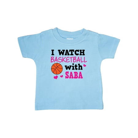 

Inktastic I Watch Basketball with Saba Gift Baby Girl T-Shirt