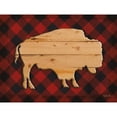 thumbnail image 3 of Rader, Lauren 14x12 Black Modern Framed Museum Art Print Titled - Wood and Plaid Buffalo, 3 of 5