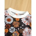 thumbnail image 4 of Seyurigaoka 2 Pcs Baby Girls Pants Set Crew Neck Long Sleeve Tops Cactus/Flower Print T-shirt with Elastic Waist Pants for 0-24M Toddler Kids, 4 of 9