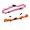 oranges and pink, variant on 2Pcs Elastic Sport Waist Belts Race Bib Holder Adjustable Running Waistband with 6 Elastic Rings for Running Cycling