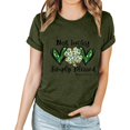 thumbnail image 2 of Haut de la Saint-Patrick pour Femmes à Manches Courtes avec Imprimé Graphique et Col Rond pour la Saint-Patrick, 2 of 7