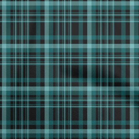 oneOone Viscose Chiffon Dark Teal Green Fabric Plaid Quilting Supplies Print Sewing Fabric By The Yard 42 Inch Wide