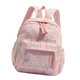 thumbnail image 5 of Mochila para niños de gran capacidad, elegante, con cremallera y tejido, ideal para guardería. Rosa, 5 of 9