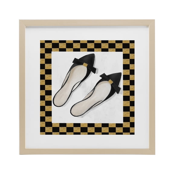 Stupell Industries Modern Sleek Black Sliders Birch Framed Print Under Glass, 13 x 13, by Lorenzo Collective