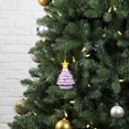 thumbnail image 3 of Mr. Christmas 5" Nostalgic Ceramic Lit Tree Ornament, Lavender, 3 of 3