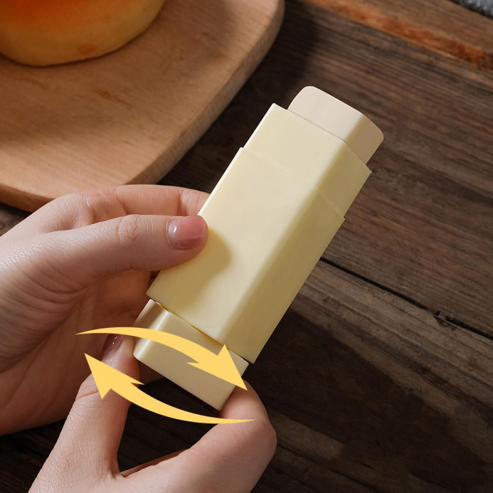 YUKUNERA Butter Stick Holder Butter Spreader Dispenser  Spreading Stick Upright Small Piece Butter Storage Box With Lid for Evenly  Spreading Bread Cookware Baking Dishes Toast (A) 3.6*11cm: Butter Dishes