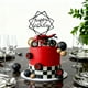 thumbnail image 1 of Adorno para Tarta de Cumpleaños con Temática de Motocicletas, Palillos para Carreras de Motos, Artículos de Decoración para Fiestas, Tema de Motocicle Estilo E, 1 of 8