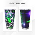 thumbnail image 3 of Saiise Geometry Dash Print Tumbler 20 Oz Stainless Steel Vacuum Insulated with Straw Coffee Cup for Home,Office,Outdoor Works Great for Ice Drinks and Hot Beverage, 3 of 8