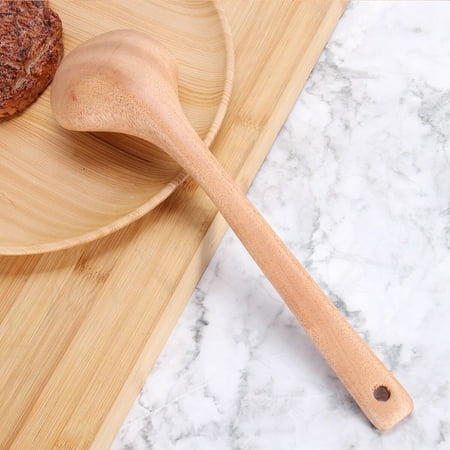 

Yuangui 3pcs Non-stick Cooking Wooden Spatula with A Long Handle Wooden Turner for Home Kitchen