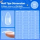 thumbnail image 5 of Uñas para uñas Beetles Tipex Instant Apex Almond, tamaño mediano, 192 unidades, 5 of 7