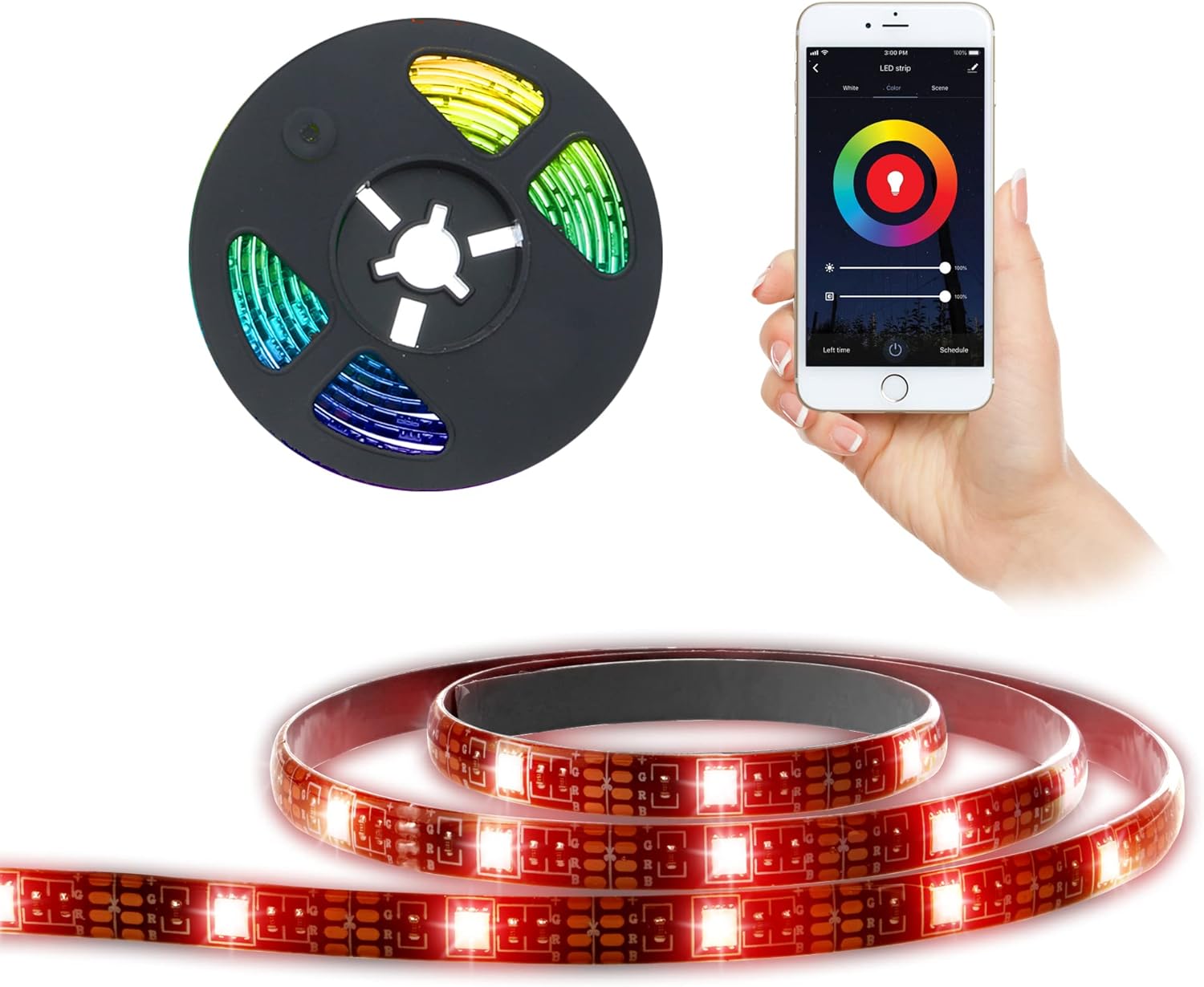 Monster Smart Illuminessence LED Strip Lights – 6.5ft Multicolor Indoor photo 2