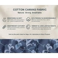 thumbnail image 5 of Soimoi Cotton Canvas | 56" Wide, Sold By 5 Yard | Floral Print - Blue | Durable Medium Weight Fabric for Bags, Curtains, Crafts & Dcor, 5 of 7