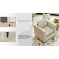 thumbnail image 5 of Soft Cushion Armchair  Ideal Decorative Sofa Chair for Reading Room or Cozy Corners，Beige, 5 of 16