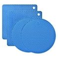 thumbnail image 1 of Inteprter Juego de alfombrillas para ollas de cocina seguras para alimentos, juego de alfombrillas para cocinar sin preocupaciones, silicona Mostrada azul 8mm*2+6mm *2, 1 of 6