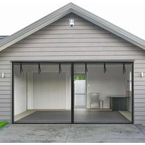 MAXVINI 12x7Ft Garage Screen Doors for 1 Car Garage - Magnetic Closure, Heavy Duty, Retractable Net