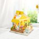 thumbnail image 4 of Casa de muñecas en miniatura de madera DIY Adorable Casa Muebles Adultos Regalo amarillo perfke casa de muñecas en miniatura, 4 of 9