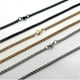 thumbnail image 2 of Men's Stainless Steel Necklace with Lobster Clasp - 3mm Thick, Adjustable Length 50-90cm, Simple Design for Party Wear, 2 of 4