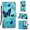 Butterfly, variant on Phone Case for Galaxy A50,Folding Flip Leather Wallet Shockproof Protective Cover with Card Slots Kickstand Magnetic Closure Cute Girls Women Cover for Samsung Galaxy A50, Panda