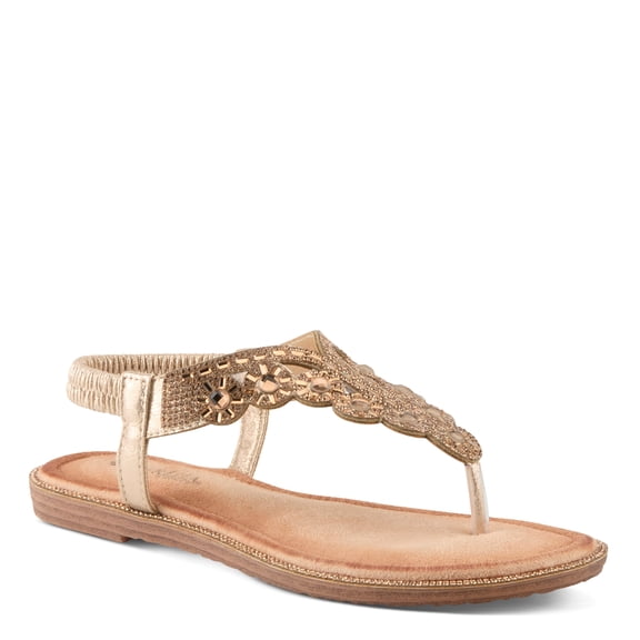 Patrizia Parry Jeweled Thong Sandals for Women with Cushioned Comfort