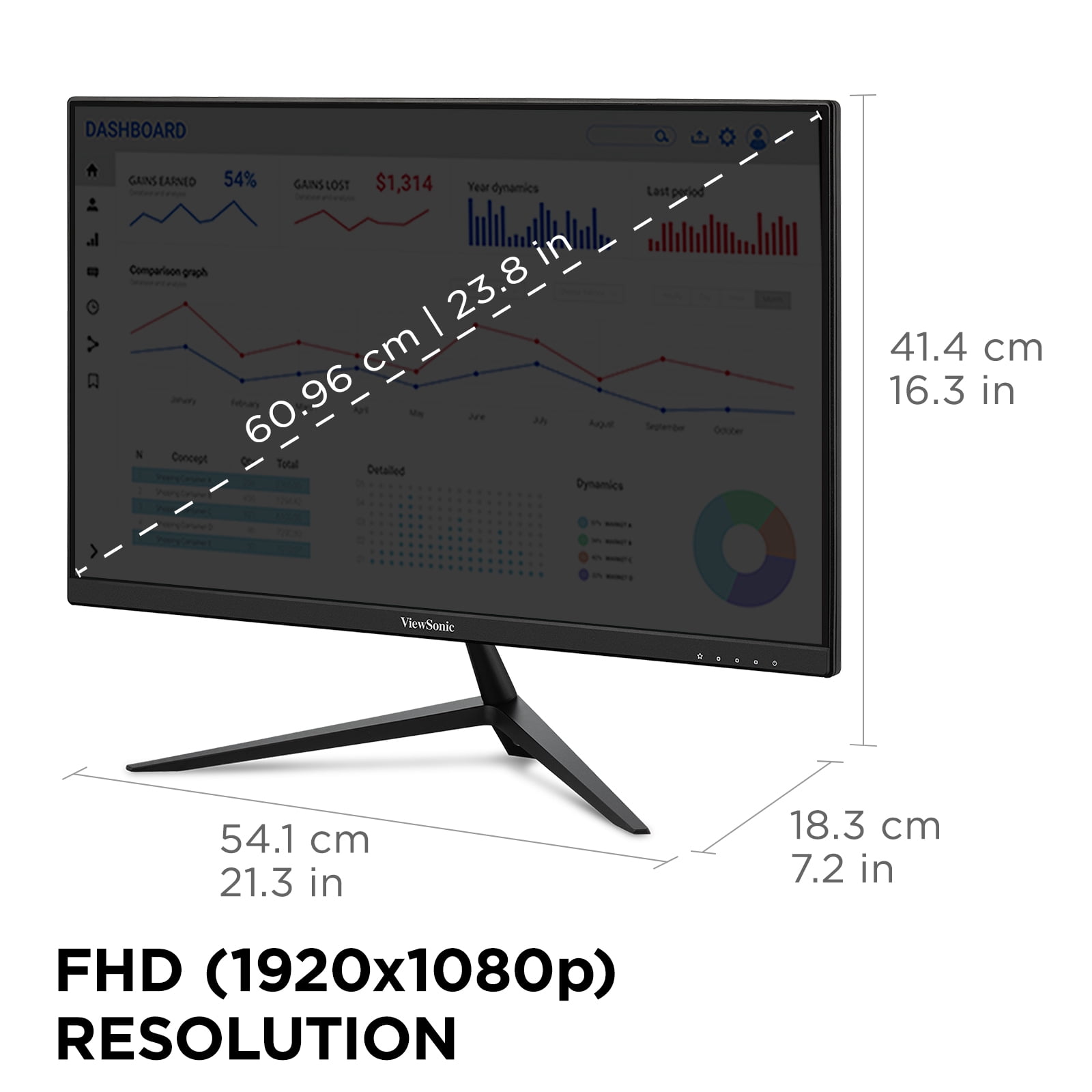 ViewSonic VX2428A 180Hz IPS Gaming Monitor VX2428A 24" FHD 0.5ms with FreeSync