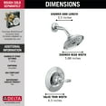 thumbnail image 5 of Delta Woodhurst Shower Trim - T14232 - Chrome, 5 of 5