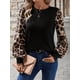 thumbnail image 5 of Camisas de Larga para Mujer, Blusas Raglán con Bloques de Color, Camisetas Básicas Informales de Cuello Redondo, Ropa de Moda de Otoño Negro XL, 5 of 10