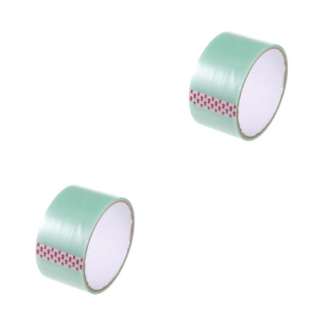 Billuyoard Cintas adhesivas 4,8 cm Bola adhesiva Alivio del estrés Juguete ancho y sedoso Descompresión de colores DIY Rolling Craft Regalos Verde 2piezas
