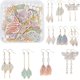 thumbnail image 1 of 1 caja de 10 pares de dijes de alas de insecto para hacer aretes, accesorios de joyería con dijes de alas de mariposa y cuentas de vidrio con anillos de salto., 1 of 9
