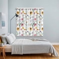 thumbnail image 5 of Curtains 63 Inch Length 2 Panels, Spring Floral Grommets Window Treatment Curtain, Watercolor Leaf Summer Botanical Thermal Curtains Drapes for Living Room/Bathroom, 5 of 9