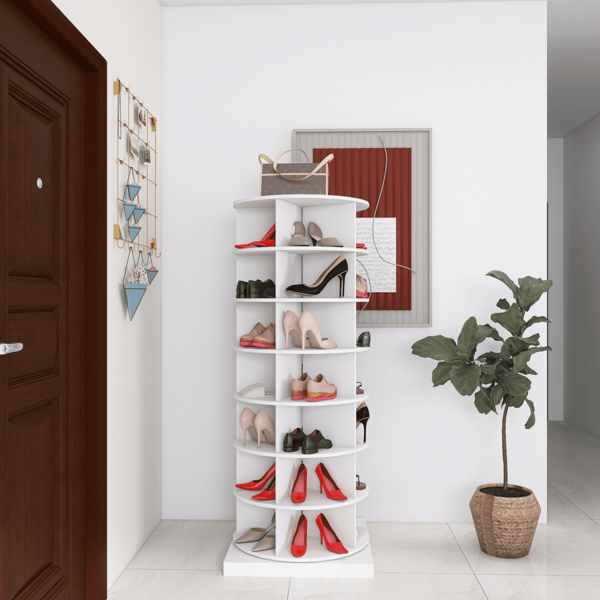 Storage Rotating shoe rack 360°, Spinning shoe rack, Rotating shoe rack