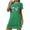 Green, variant on HomeGardon Women's Sleepwear Nightgowns for Women,Fashion Print Medium Length Dress Oversized Short Nightgown Fashion Chest Print Short Sleeve Nightdress,S-XXL