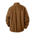 thumbnail image 6 of TRUNZI Mens Sherpa Fleece Jackets Long Sleeves Zip Up Casual Thick Warm Comfy Faux Fur Jackets with Pockets,Khaki,Size S, 6 of 6