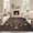 Brown coffee, variant on GlowSol 5x7 Boho Nature Printed Area Rug - Non-Slip Washable Medium Pile Polyester Carpet, Vintage Inspired Floor Mat for Bedroom Living Room Dining Room, Blue Green
