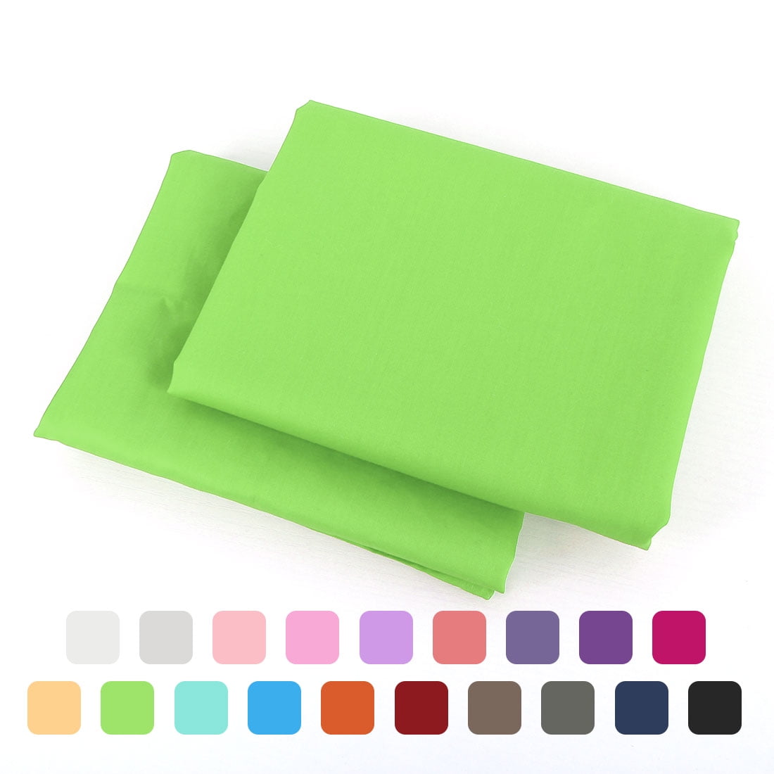 Unique Bargains Pillowcases 2-Piece Egyptian Cotton Pillow Cover Green King