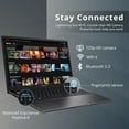 thumbnail image 4 of ASUS VivoBook S 15 Slim 15.6" FHD Laptop, AMD Ryzen 7 5800H, 8GB RAM, 1TB SSD, AMD Radeon Graphics, Fingerprint Reader, Backlit Keyboard, Webcam, Windows 11 Home, Indie Black, 32GB Hotface USB Card, 4 of 9