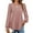 Watermelon Red, variant on Spring Tops for Women Viikei Womens Tops Long Sleeve Plus Size,Women's Loose Solid Color Casual V-neck Button Hole Stripe Top Light Blue S