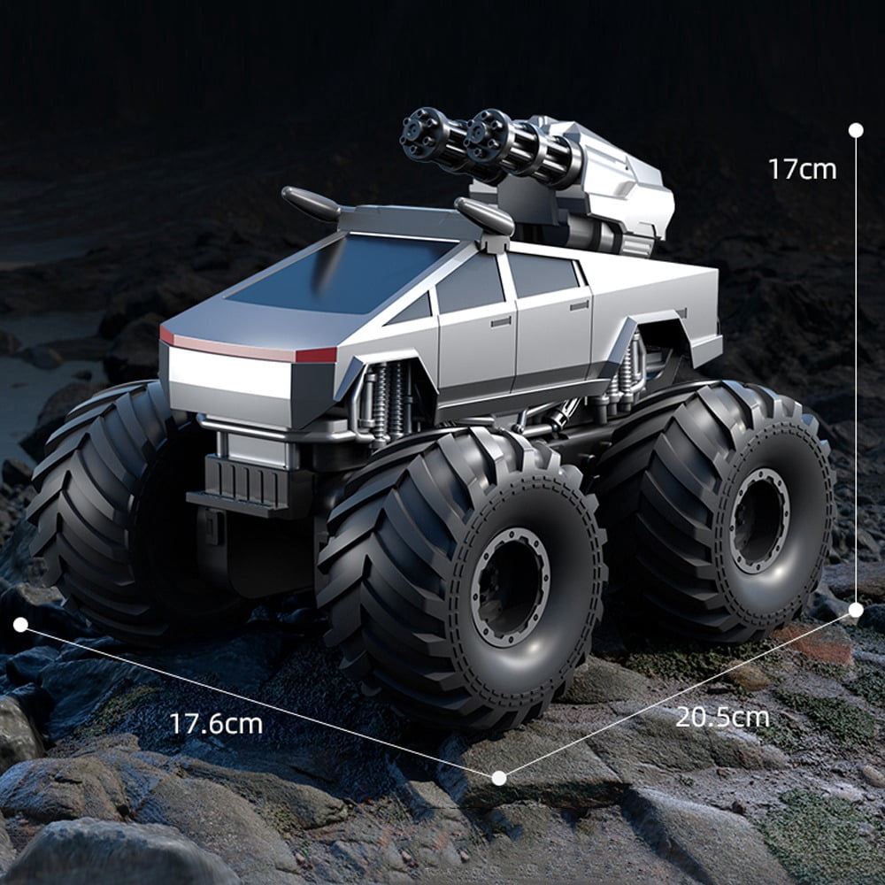 DDZTOY 3-in-1 Remote Control Car, RC Boat & Water Gun - Amphibious RC Car for Land & Water, Adjustable Speed, Waterproof, 4WD RC Monster Truck Perfect Christmas Birthday Gifts for Kids Boys