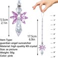 thumbnail image 2 of Rainbow Guardian Angel Crystal Suncatcher como decoración del hogar/coche y decoración del porche y colgantes adorno de cristal (rosa) Namotu CZJJ-ZH110, 2 of 7