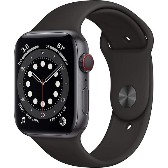 Restored Apple Watch Series 6 (GPS   Cellular, 40mm) - Space Gray Aluminum Case with Black Sport Band (Refurbished)