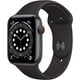 thumbnail image 1 of Apple Watch Series 6 (GPS + Cellular, 40 mm) - Caja de aluminio en gris espacial con correa deportiva negra (renovada), 1 of 9