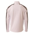thumbnail image 2 of A4 Spartan Fleece Quarter Zip For Men in White/Graphite | N4005, 2 of 3