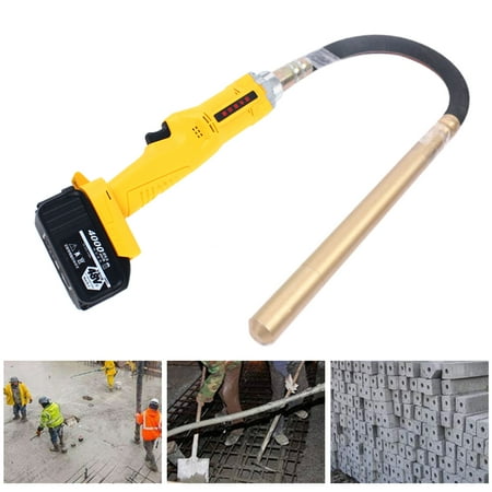 110V Electric Concrete Vibrator Remove Air Bubbles Level Cordless Rechargeable+Vibrating Rod Rechargeable...