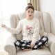 thumbnail image 1 of Conjunto de Pijama de franela para Mujer, ropa de dormir cálida de dibujos animados, estilo coreano, a la moda, para el hogar, Otoño e Invierno, 1 of 4