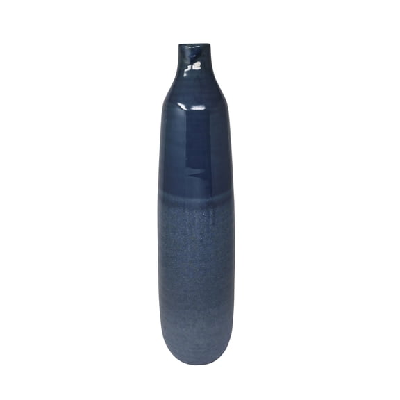 Sagebrook Home Ceramic 22"h Bottle Vase, Blue