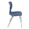thumbnail image 4 of Regency Kee 48" Round Height Adjustable Classroom Table - Mocha Walnut & 4 Andy 18-in Stack Chairs- Navy Blue, 4 of 5